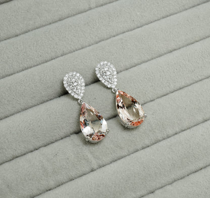 モルガナイト ピアス